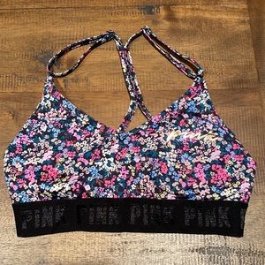 PINK Floral Sports Bra